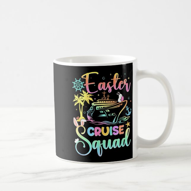 Taza De Café Easter Cruise 2026 Squad Cruising Holiday Family G (Derecha)