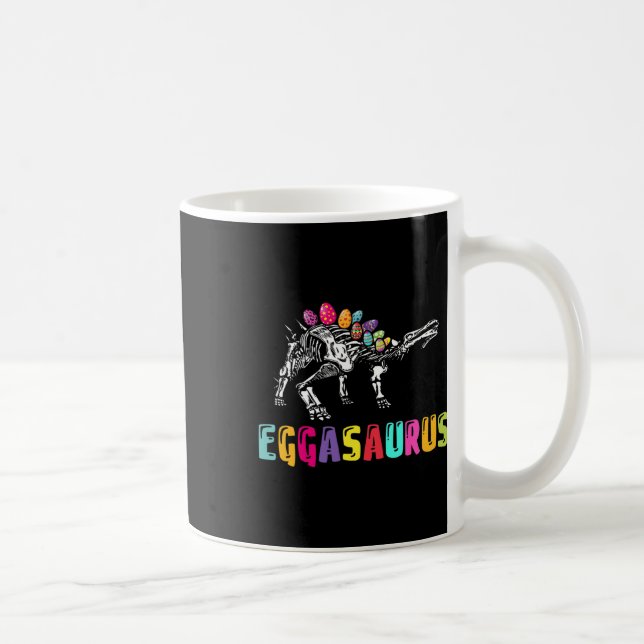 Taza De Café Easter Day Dino - Eggasaurus Stegosaurus Egg Dinos (Derecha)
