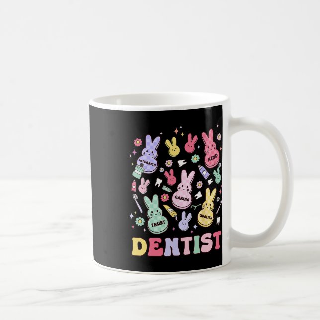 Taza De Café Easter Dentist Retro Rdh Dental Hygienist Squad Bu (Derecha)