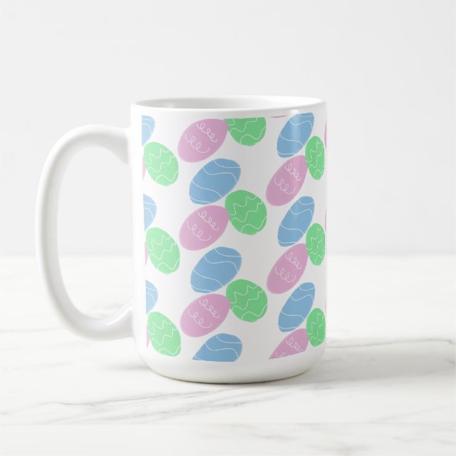 Taza De Café Easter Eggs Doodles  (Izquierda)