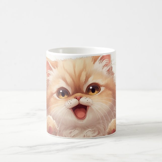 Taza De Café “Easter Joy Persian Kitty" Adorable Persian Cat (Centro)