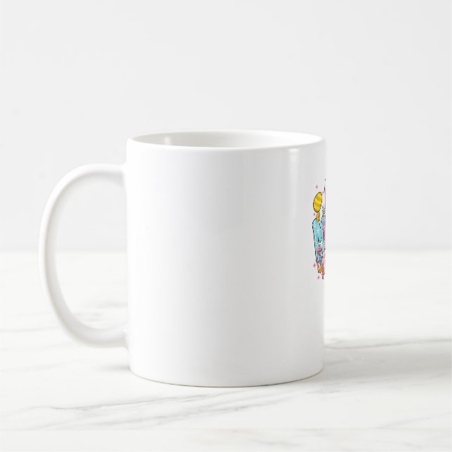 Taza De Café Easter Mama Bunny Ears Coquette Bow Easter Rabbit  (Izquierda)
