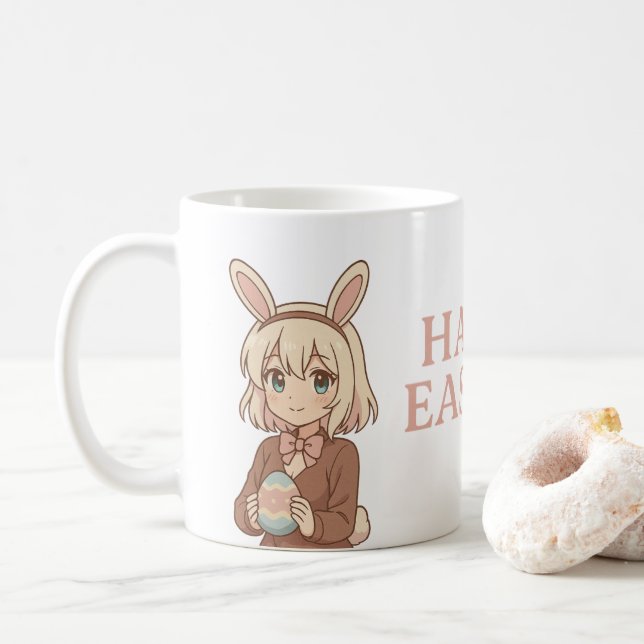 Taza De Café Easter Personalizado (Con donut)