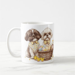 Taza De Café Easter Shih Tzu Dogs