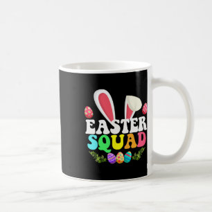Taza De Café Easter Squad Familiar Pareja Huevos Bunny