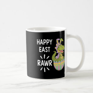 Taza De Café Easter T Rex Dinosaur Bunny Egg Happy Eastrawr Tod