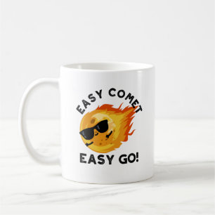 Taza De Café Easy Comet Easy Go Funny Astronomy Pun