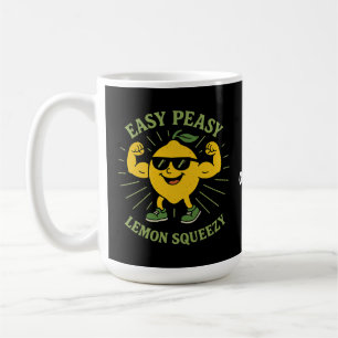 Taza De Café Easy Peasy Lemon Squeezy Gift - Gracioso Hola vera