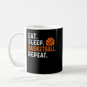 Taza De Café Eat Sleep Basketball Repetir divertido juego de ba
