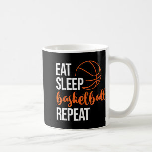 Taza De Café Eat Sleep Basketball Repetir la motivación del dep