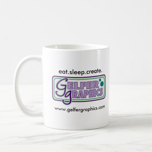 Taza De Café eat.sleep.create.mug (Izquierda)