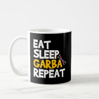 Taza De Café Eat Sleep Garba Repeat Desi Gujarati Navratri