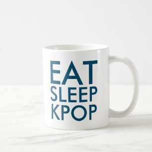 Taza De Café Eat Sleep Kpop   Música Fan Gift Marina