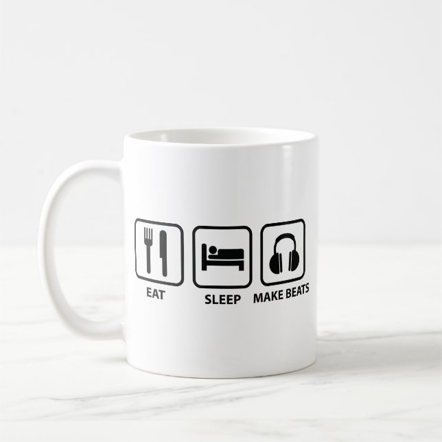 Taza De Café Eat Sleep Make Beats Coffee Mug (Izquierda)