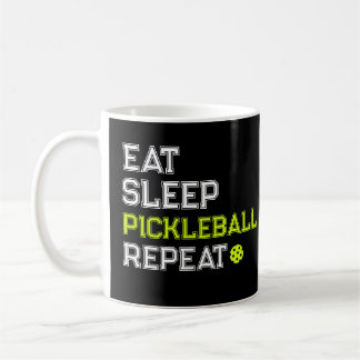 Taza De Café Eat Sleep Pickleball Repeat Funny 