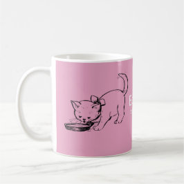 Taza De Café Eat Sleep Play: Vida de un gato lindo