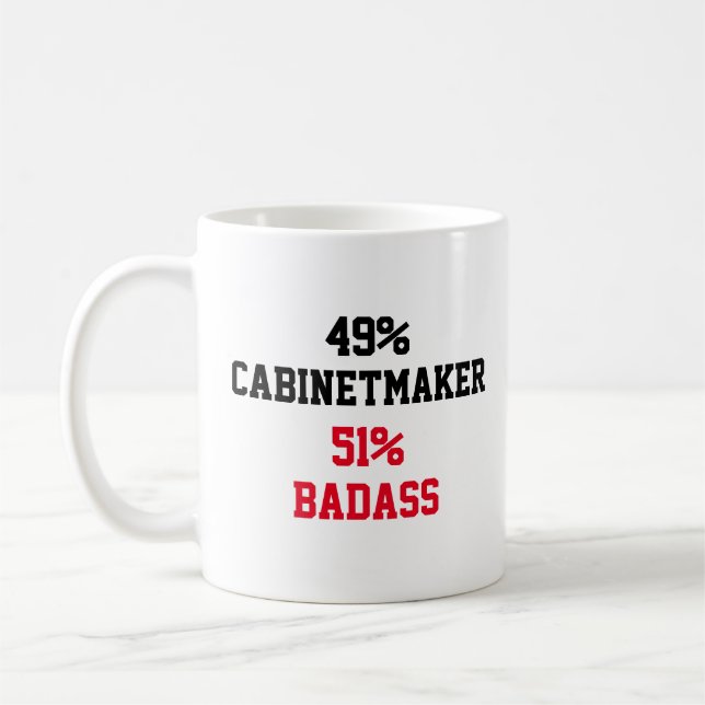 Taza De Café Ebanista  Badass (Izquierda)