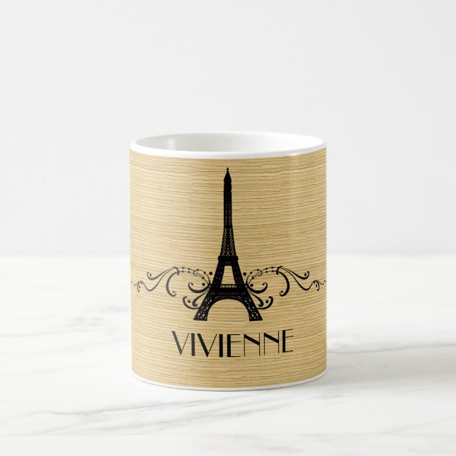 Taza De Café Ebony French Flourish Mug (Centro)