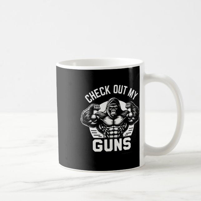 Taza De Café Echa Un Vistazo A Mis Armas (Derecha)