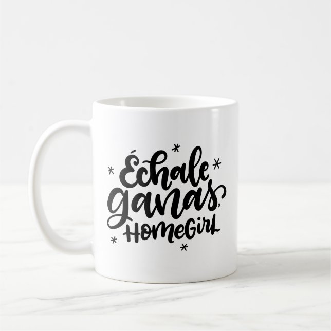 Taza De Café Echale Ganas, Homegiral, Español (Izquierda)