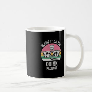 Taza De Café Echarle la culpa al paquete de bebidas 1 