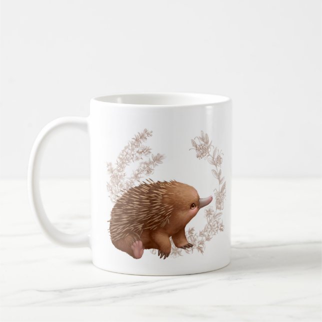 Taza De Café Echidna Mug - Pequeños amigos australianos (Izquierda)