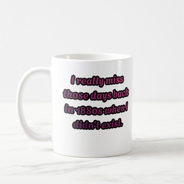 Taza De Café Echo con nostalgia los 1880s cuando no existía Sar (Izquierda)