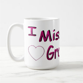 Taza De Café Echo de menos a mis nietos