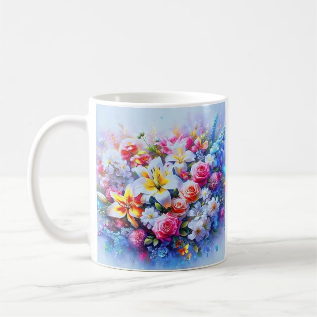 Taza De Café Éclats d’Amour en Pétales, carte pour tous,  (Izquierda)