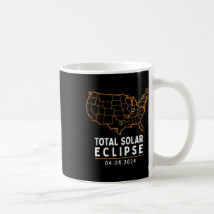 Taza De Café Eclipse 2024 Fiesta América Totalidad Mapa total d