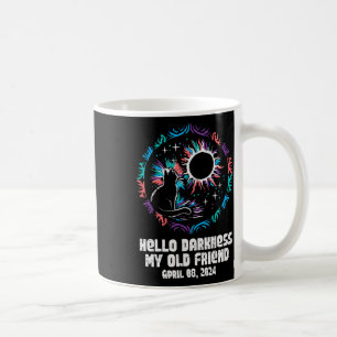 Taza De Café Eclipse Cat Hello Darkness April 8 Mujeres Chicas 