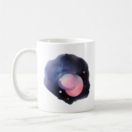 Taza De Café Eclipse de los sueños: acuarela celestial
