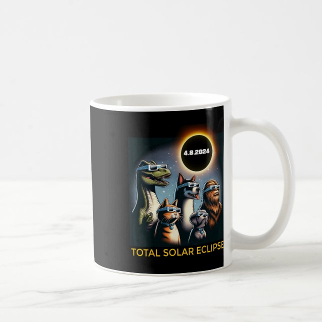 Taza De Café Eclipse Eclipse De Pie Grande De Perro Eclipse Sol (Derecha)