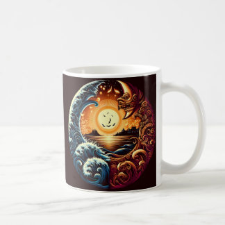 Taza De Café Eclipse en Sea Mazatlán, México Total Eclips Solar