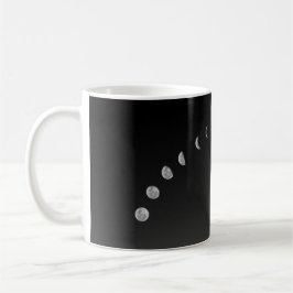 Taza De Café Eclipse lunar de fase lunar