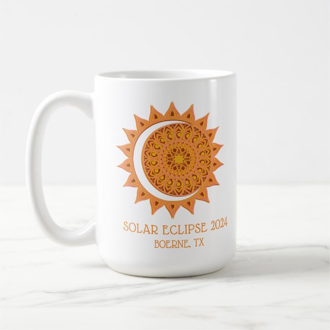 Taza De Café Eclipse personalizado 2024 (Izquierda)
