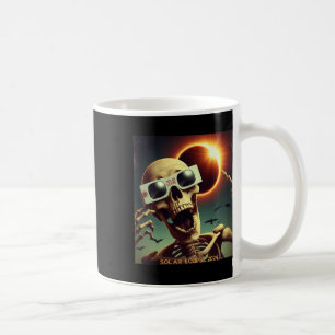 Taza De Café Eclipse solar 1 de selfie de esqueleto para niños