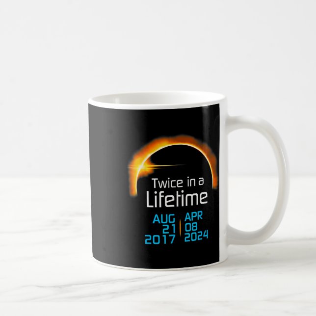 Taza De Café Eclipse Solar 2024 Niño Pequeño Eclipse Solar (Derecha)