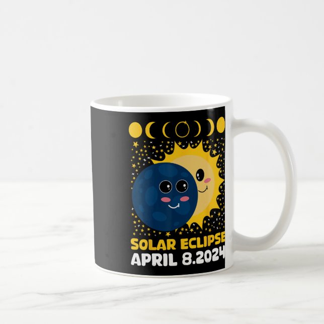 Taza De Café Eclipse Solar 2024 Niños Pequeños Niños Pequeños T (Derecha)