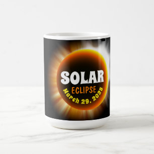 Taza De Café Eclipse solar 3/29/2025 Personalizado Textos