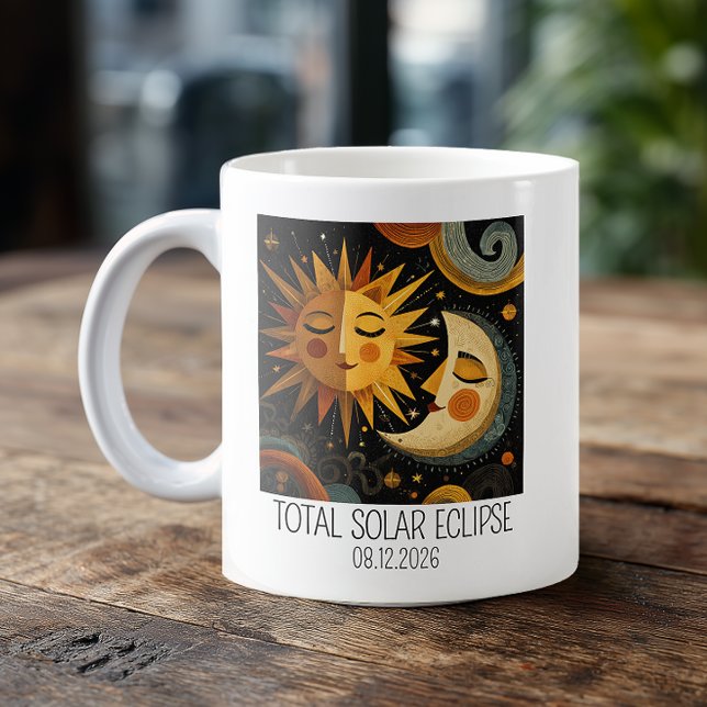 Taza De Café Eclipse Solar Caprichoso (Custom Eclipse Coffee Mug)