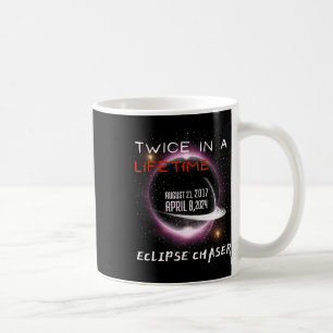 Taza De Café Eclipse Solar Chaser 2024 Divertido Dos Veces En U