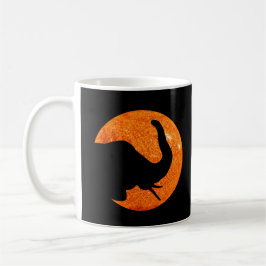 Taza De Café Eclipse solar del perfil del elefante