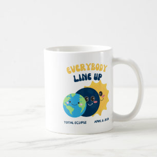 Taza De Café Eclipse solar del profesor 8 de abril de 2024 Sol 
