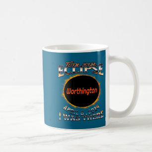 Taza De Café Eclipse solar divertido Worthington Indiana Allí