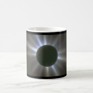 Taza De Café Eclipse solar. (eclipse; escenas del light_Space