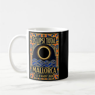 Taza De Café Eclipse solar en Mallorca 2026 - Modernista catalá