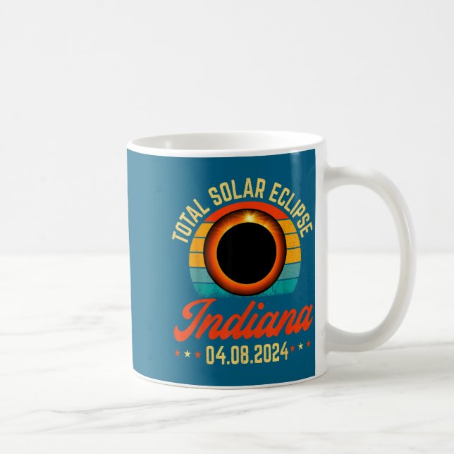 Taza De Café Eclipse Solar Indiana Diseño Solar Total (Derecha)