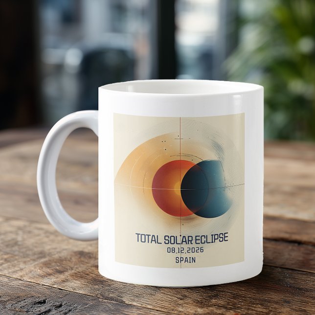 Taza De Café Eclipse Solar Luna Sol Caprichoso (Custom Eclipse Coffee Mug)