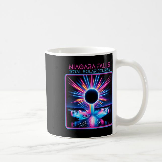 Taza De Café Eclipse solar Niagara Cae Evento de Totalidad Souv (Derecha)